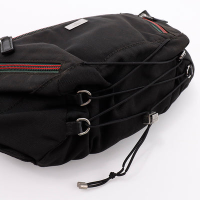 GUCCI シェリーライン ボディバッグ 黒 122350 Nylon