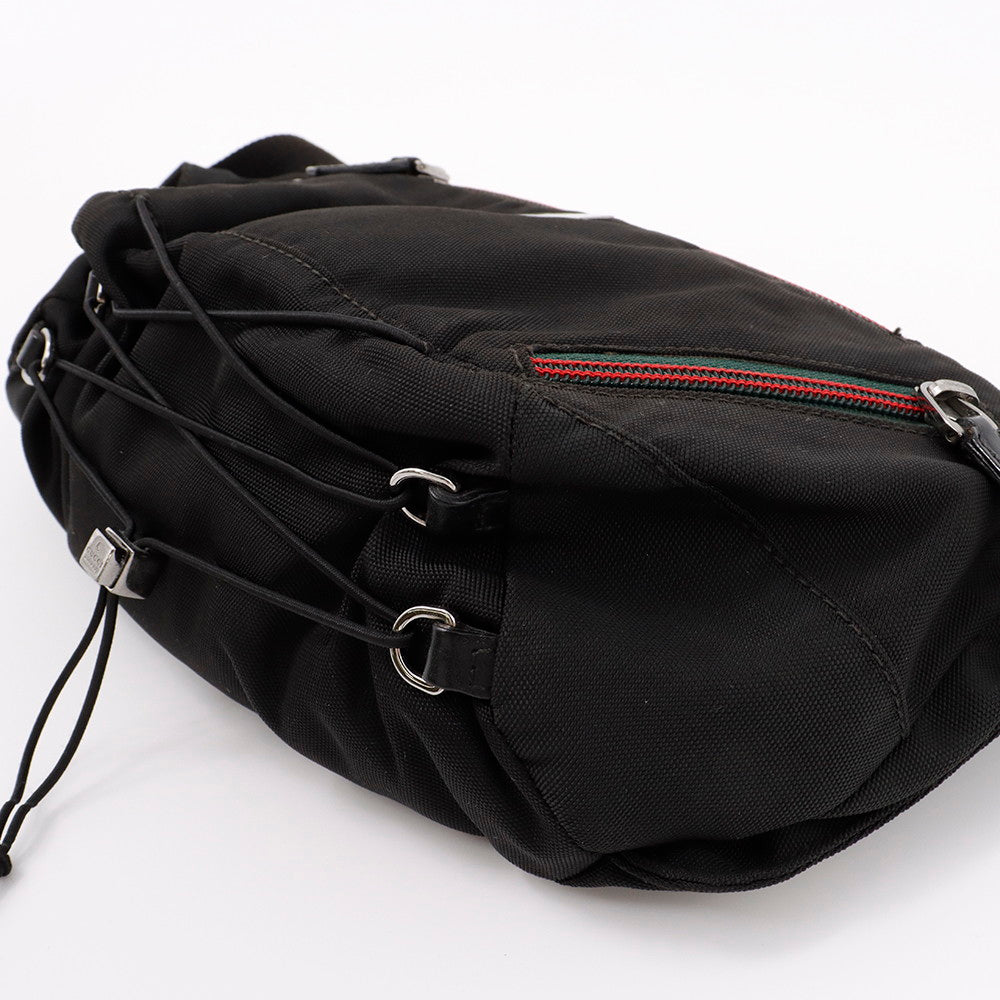 GUCCI シェリーライン ボディバッグ 黒 122350 Nylon