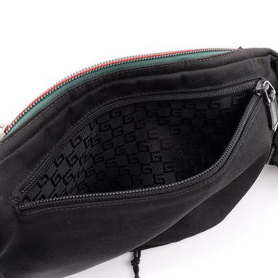 GUCCI シェリーライン ボディバッグ 黒 122350 Nylon