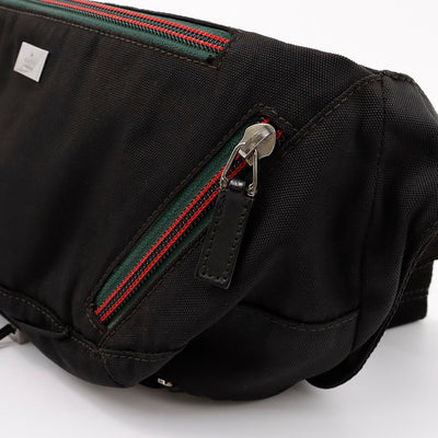 GUCCI シェリーライン ボディバッグ 黒 122350 Nylon