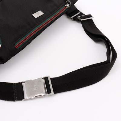 GUCCI シェリーライン ボディバッグ 黒 122350 Nylon