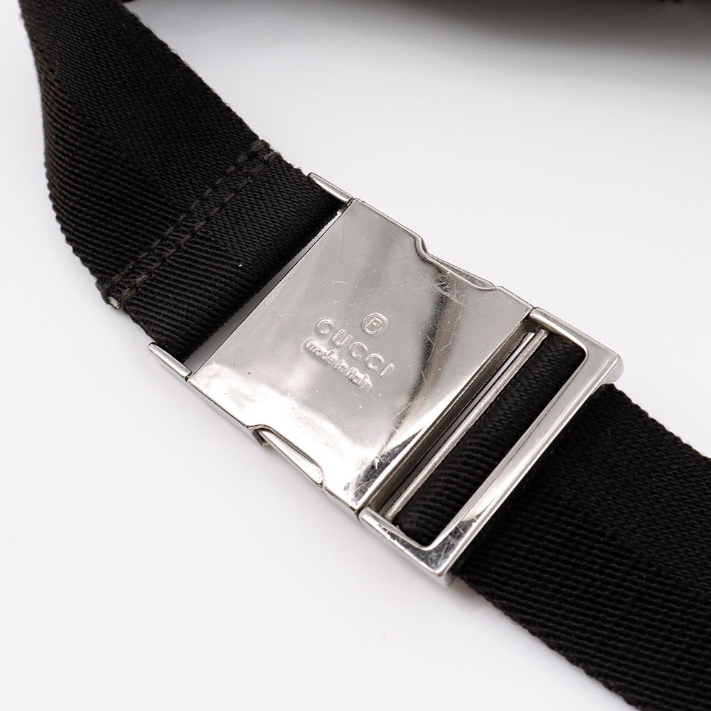 GUCCI シェリーライン ボディバッグ 黒 122350 Nylon