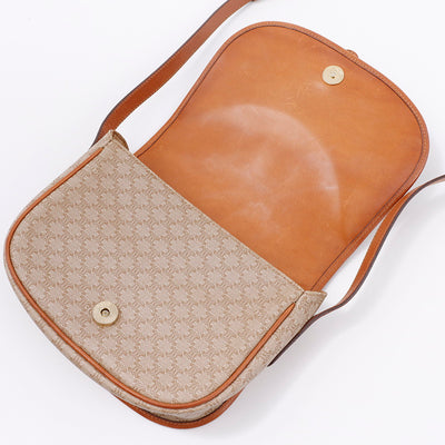 CELINE トリオンフ ショルダーバッグ ベージュ/ブラウン PVC Leather