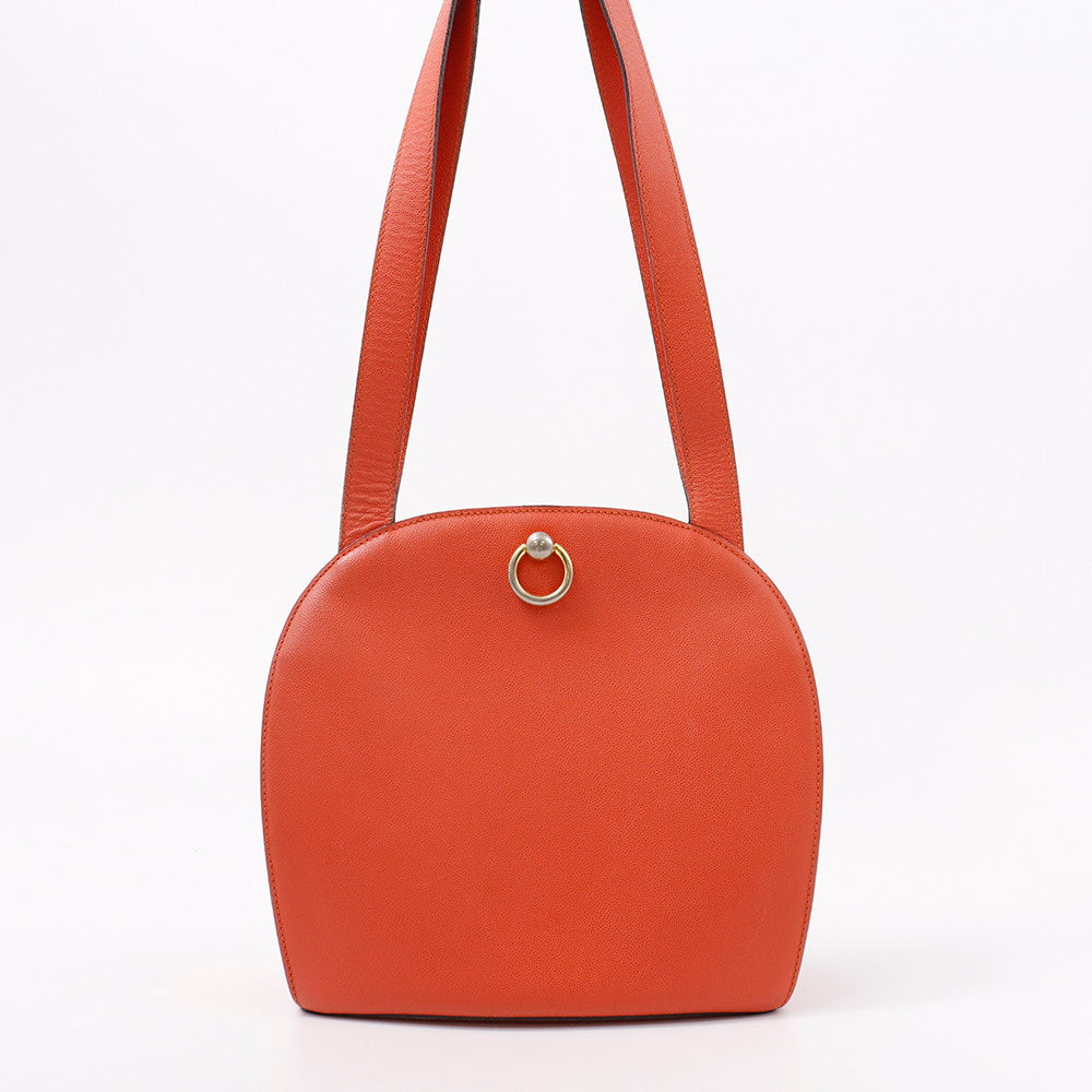 CELINE ショルダーバッグ オレンジ Leather