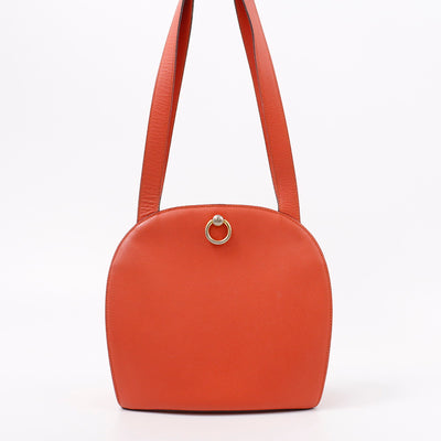CELINE ショルダーバッグ オレンジ Leather