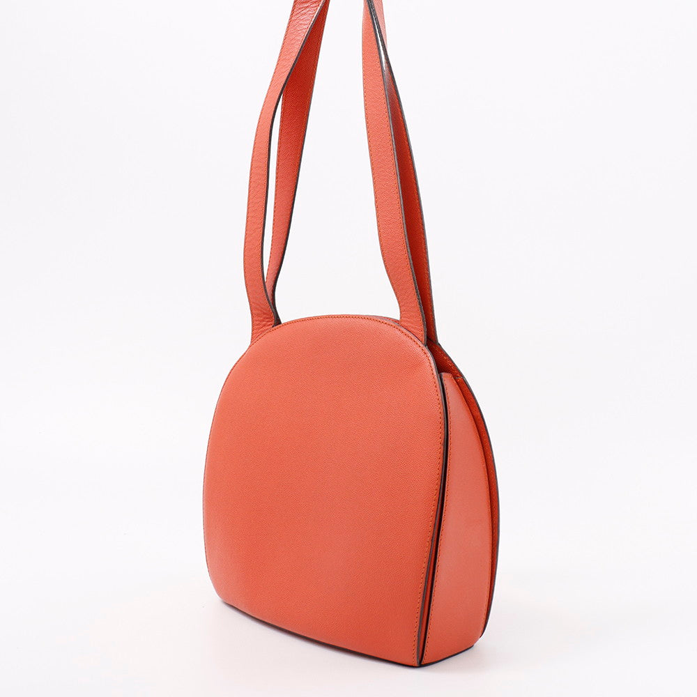CELINE ショルダーバッグ オレンジ Leather