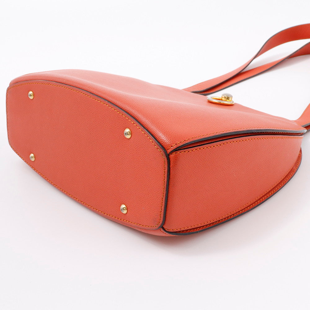CELINE ショルダーバッグ オレンジ Leather
