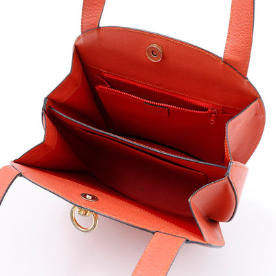 CELINE ショルダーバッグ オレンジ Leather