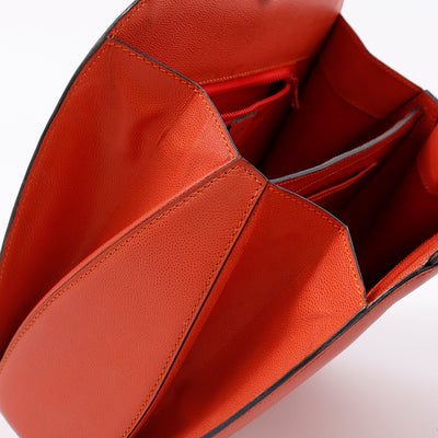 CELINE ショルダーバッグ オレンジ Leather