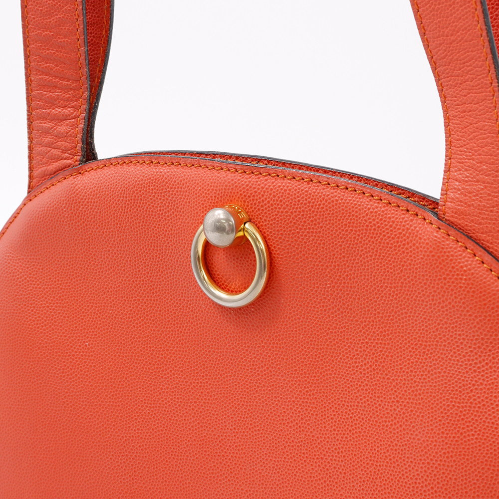CELINE ショルダーバッグ オレンジ Leather