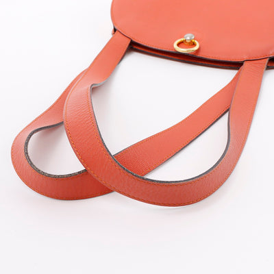 CELINE ショルダーバッグ オレンジ Leather