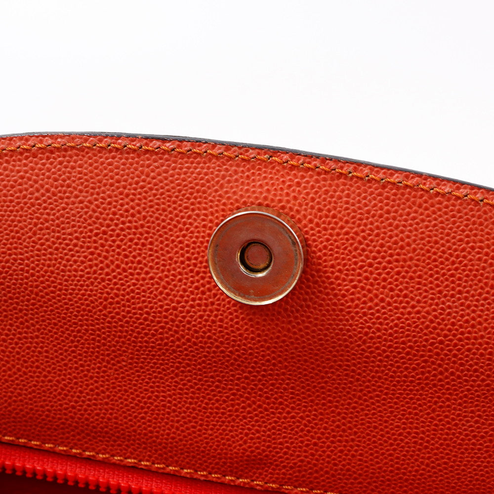 CELINE ショルダーバッグ オレンジ Leather