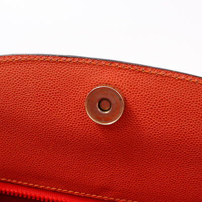 CELINE ショルダーバッグ オレンジ Leather