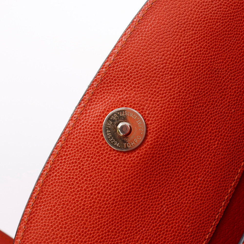 CELINE ショルダーバッグ オレンジ Leather