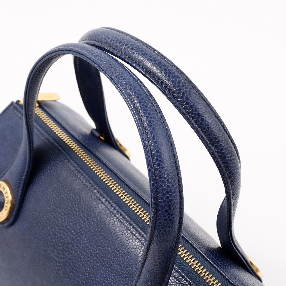 Valentino Garavani ハンドバッグ ブルー Leather