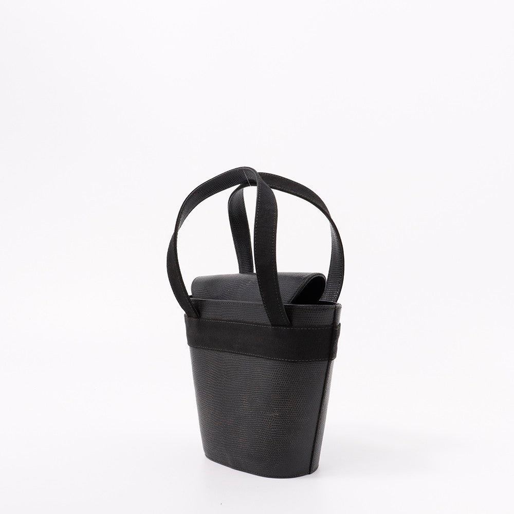 Ferragamo ヴァラリボン ハンドバッグ 黒 Leather