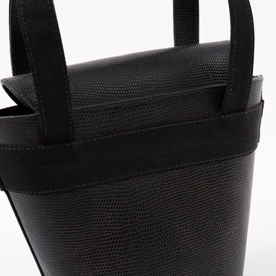 Ferragamo ヴァラリボン ハンドバッグ 黒 Leather