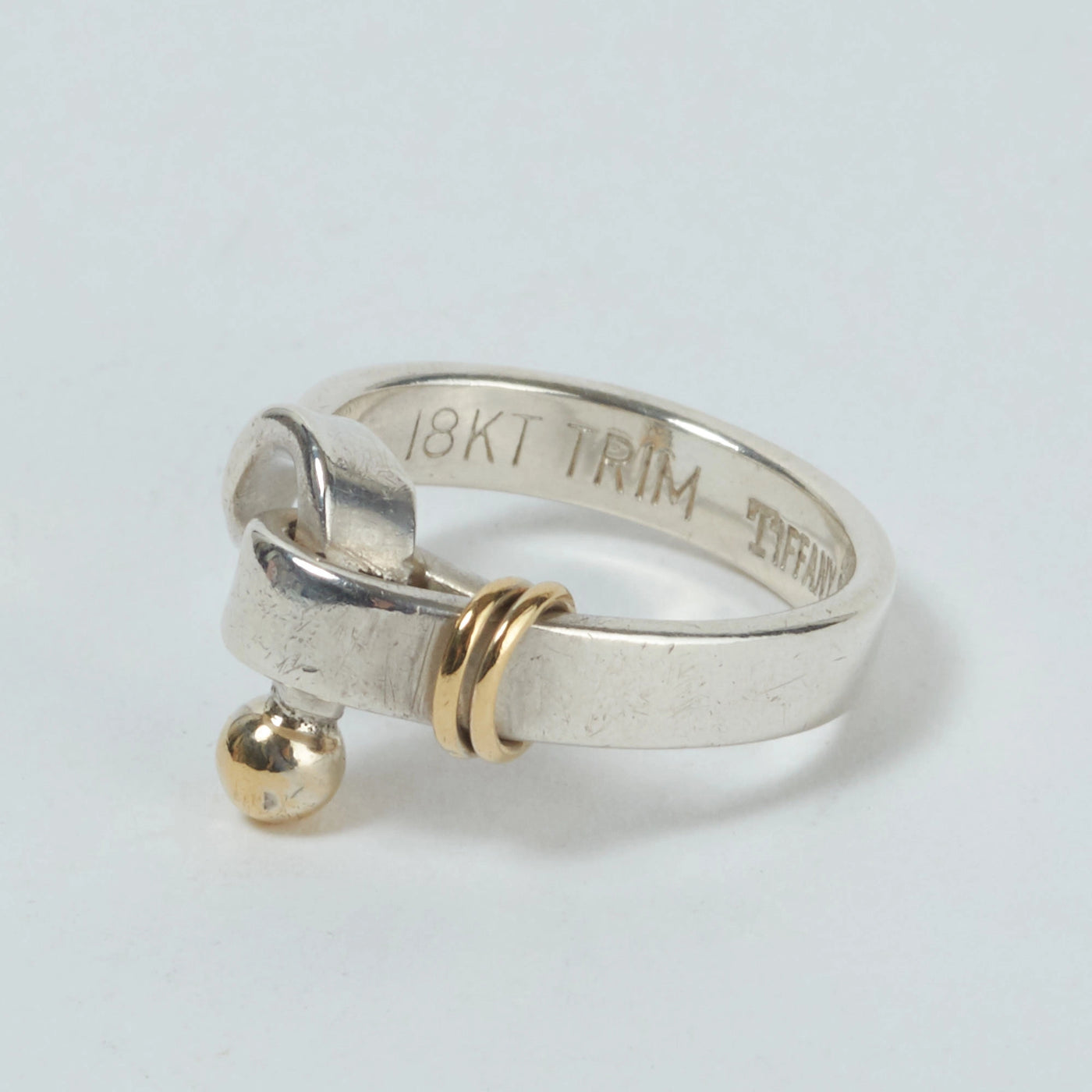 TIFFANY/ティファニー】フック&アイ リング/指輪 12号 K18コンビ TIFFANY/ティファニー】フック&アイ リング/指輪 12号 K18コンビ