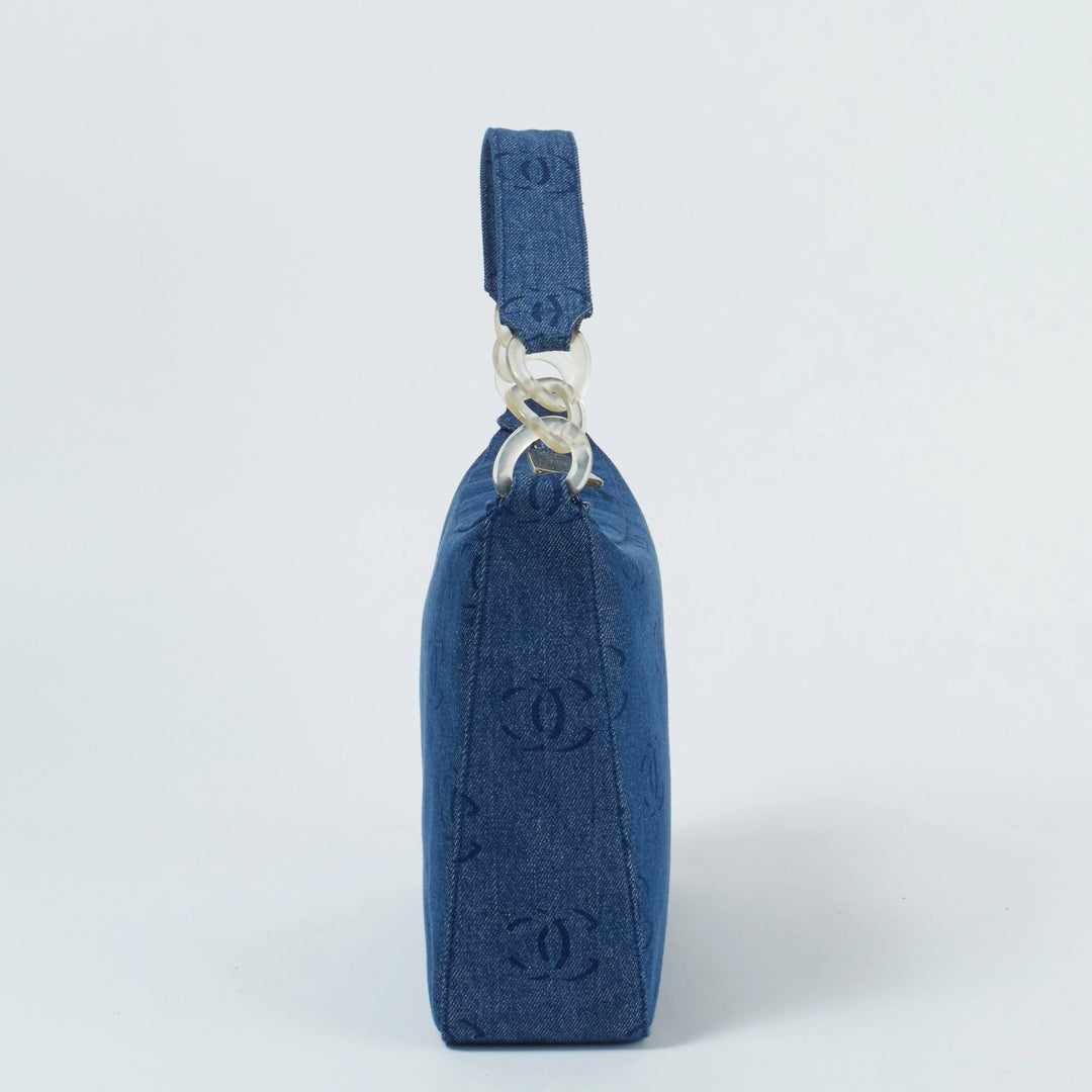 CHANEL/シャネル】CCココマーク 総柄 デニム ショルダーバッグ CHANEL/シャネル】CCココマーク 総柄 デニム ショルダーバッグ