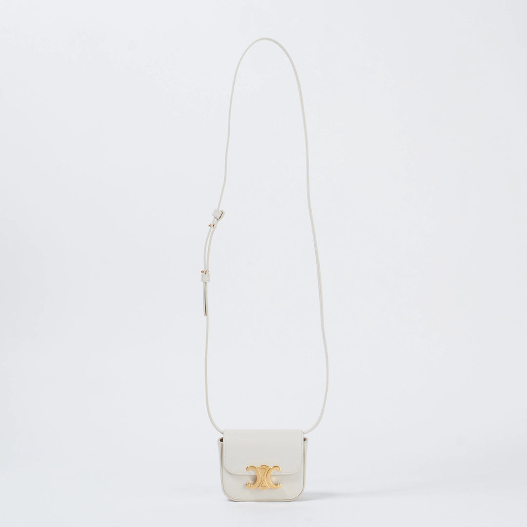 CELINE/セリーヌ】トリオンフ ゴールド金具 ショルダーバッグ CELINE/セリーヌ】トリオンフ ゴールド金具 ショルダーバッグ