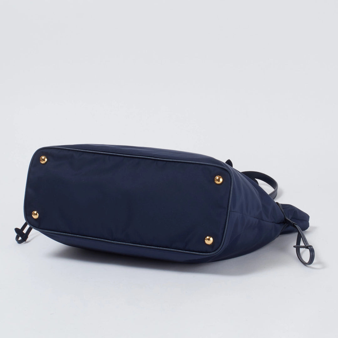 PRADA/プラダ】ナイロン トートバッグ ファスナー付き ネイビー PRADA/プラダ】ナイロン トートバッグ ファスナー付き ネイビー