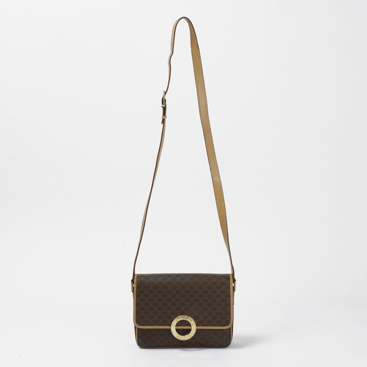 CELINE/セリーヌ】マカダム柄 サークルロゴ シングルフラップ CELINE/セリーヌ】マカダム柄 サークルロゴ シングルフラップ