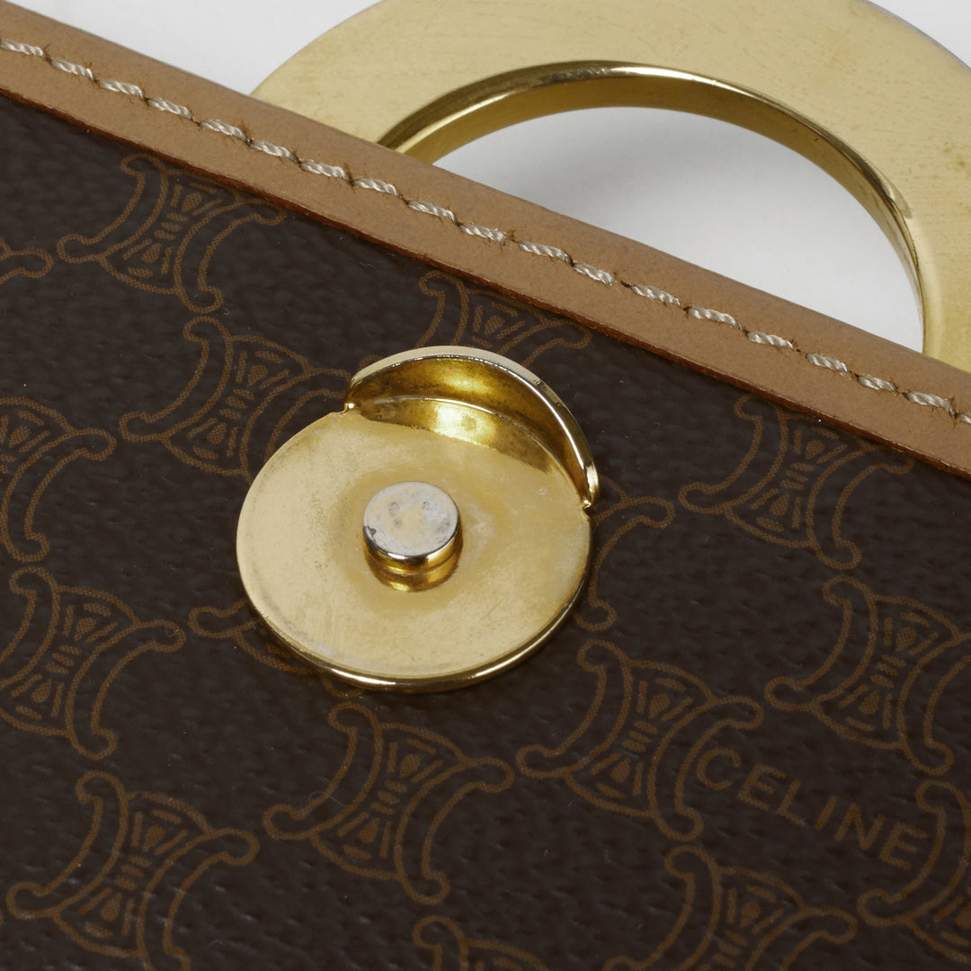 CELINE/セリーヌ】マカダム柄 サークルロゴ シングルフラップ CELINE/セリーヌ】マカダム柄 サークルロゴ シングルフラップ