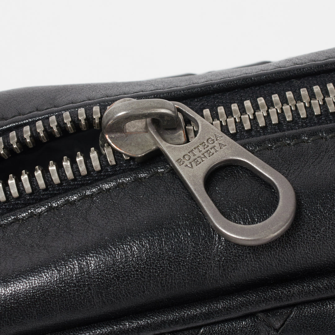 BOTTEGA VENETA◆カーフスキン/ショルダーバッグ/牛革/KHK