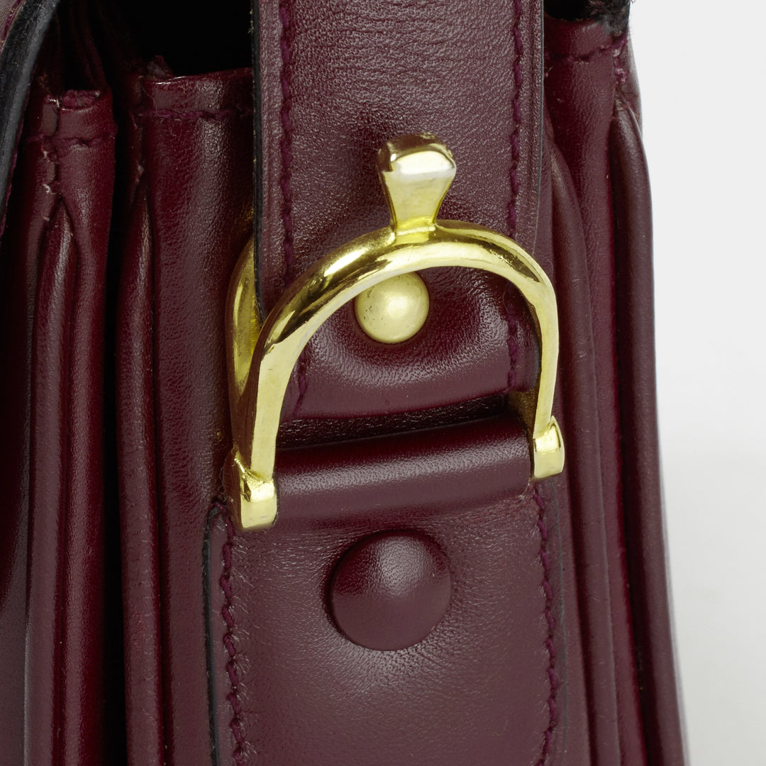 CELINE/セリーヌ】馬車金具モチーフ ショルダーバッグ ボルドー CELINE/セリーヌ】馬車金具モチーフ ショルダーバッグ ボルドー