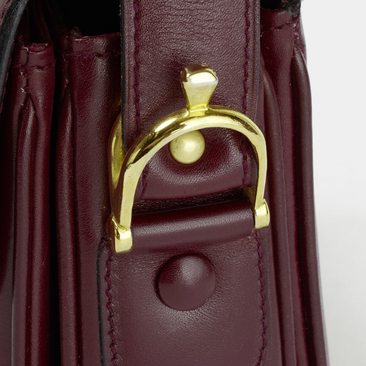 CELINE/セリーヌ】馬車金具モチーフ ショルダーバッグ ボルドー CELINE/セリーヌ】馬車金具モチーフ ショルダーバッグ ボルドー