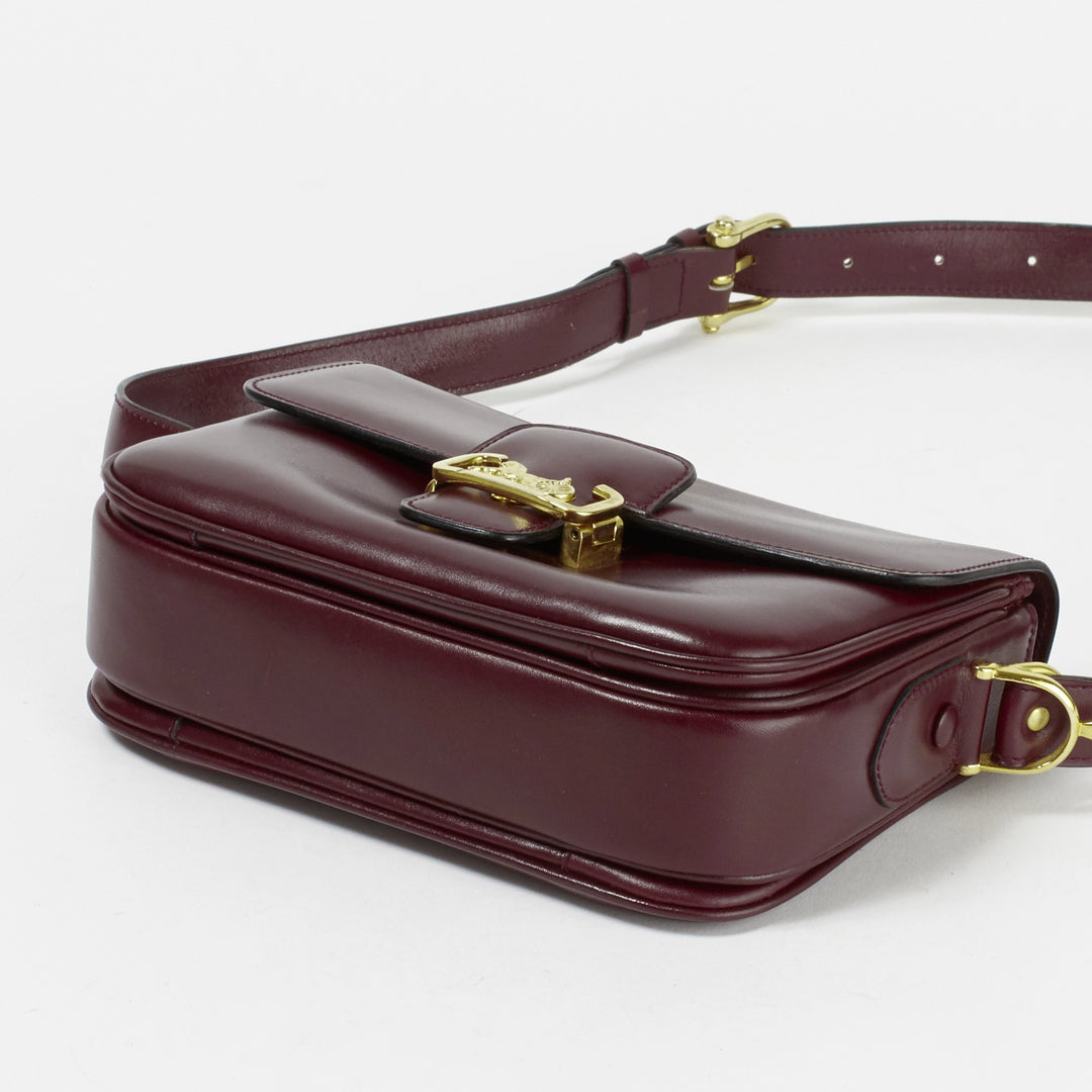CELINE/セリーヌ】馬車金具モチーフ ショルダーバッグ ボルドー CELINE/セリーヌ】馬車金具モチーフ ショルダーバッグ ボルドー