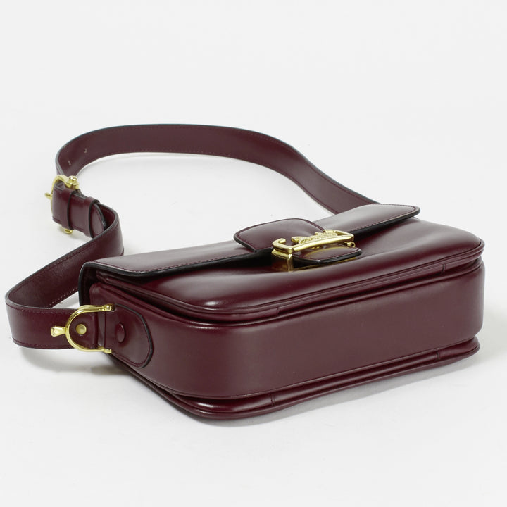 CELINE/セリーヌ】馬車金具モチーフ ショルダーバッグ ボルドー/レッド CELINE/セリーヌ】馬車金具モチーフ ショルダーバッグ ボルドー/レッド