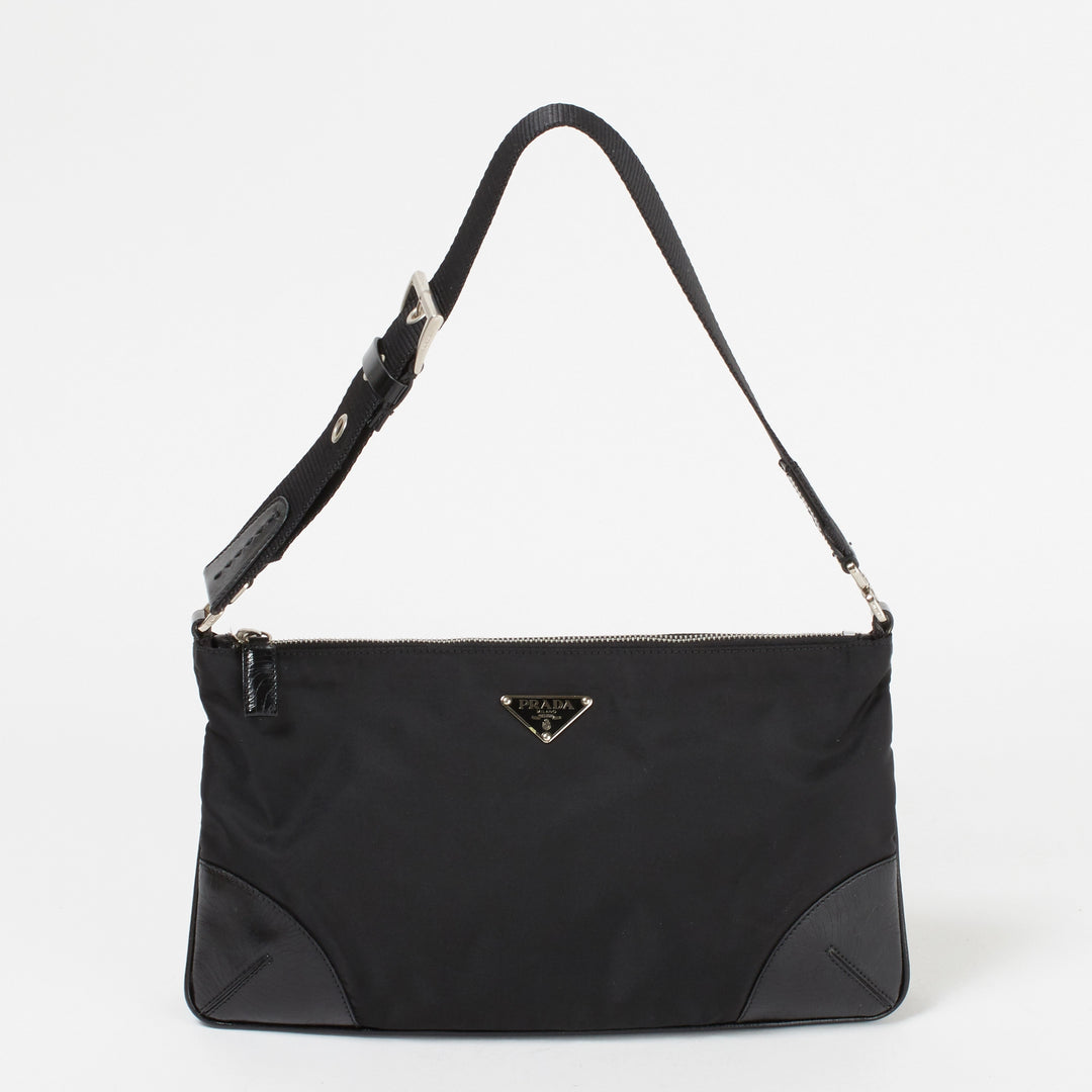 PRADA/プラダ】テスート 三角プレート ショルダーバッグ|ヴァル PRADA/プラダ】テスート 三角プレート ショルダーバッグ|ヴァル