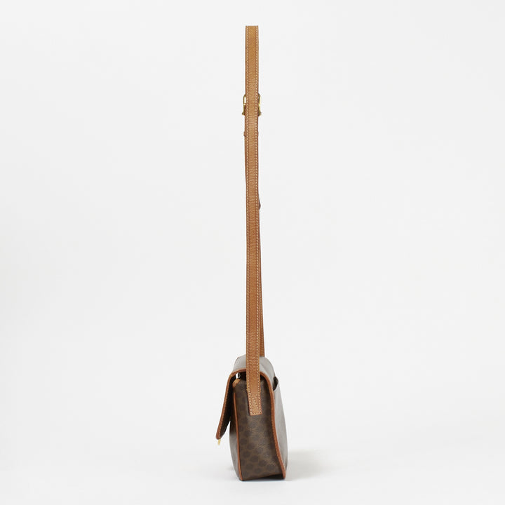 CELINE/セリーヌ】マカダム柄 サークルロゴモチーフ ショルダーバッグ