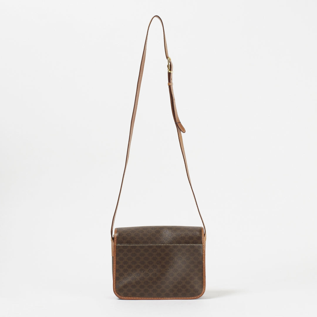 CELINE/セリーヌ】マカダム柄 サークルロゴモチーフ ショルダーバッグ