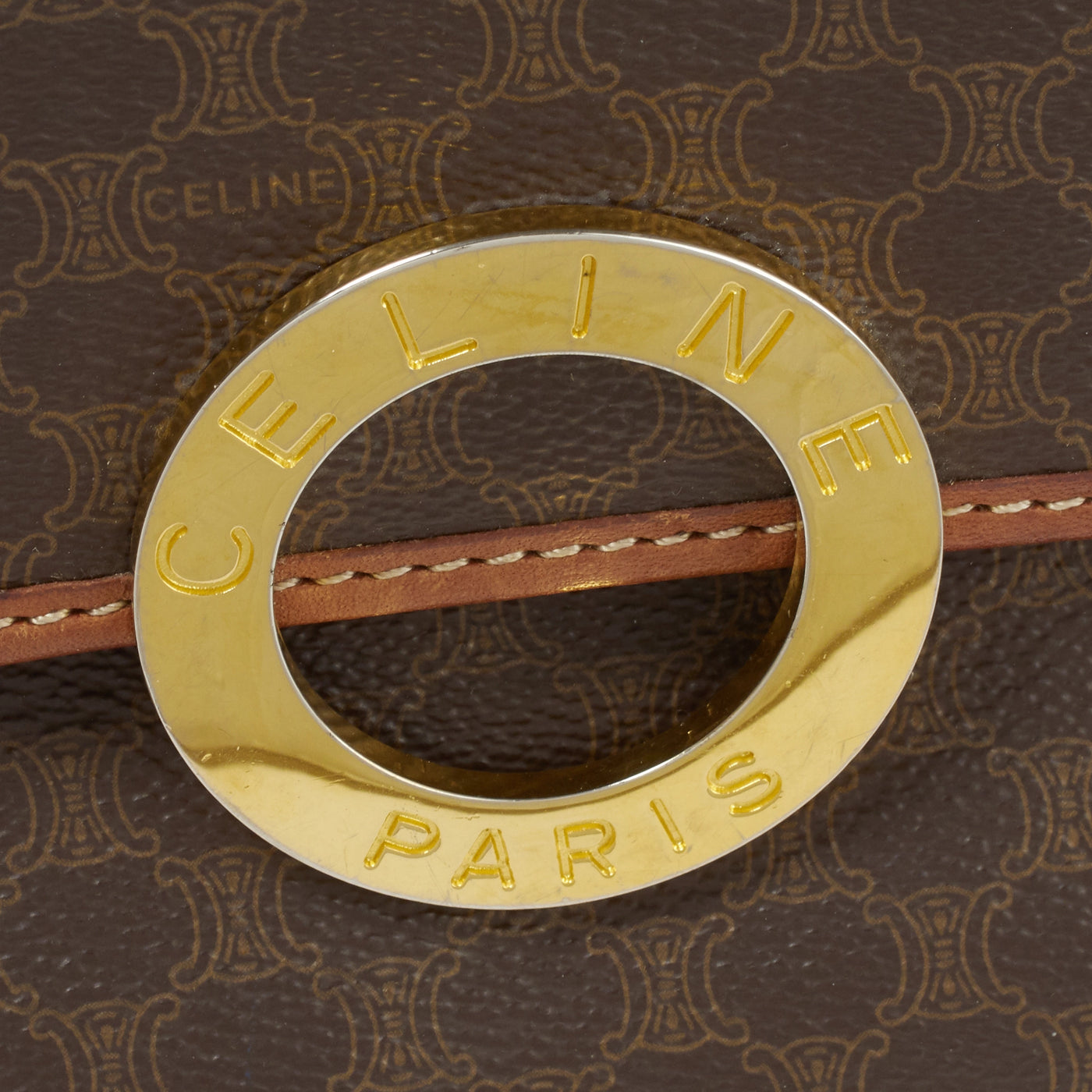 CELINE/セリーヌ】マカダム柄 サークルロゴモチーフ ショルダー CELINE/セリーヌ】マカダム柄 サークルロゴモチーフ ショルダー