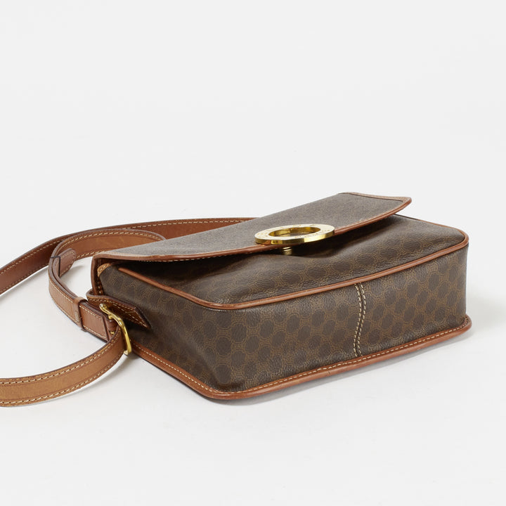 CELINE/セリーヌ】マカダム柄 サークルロゴモチーフ ショルダーバッグ