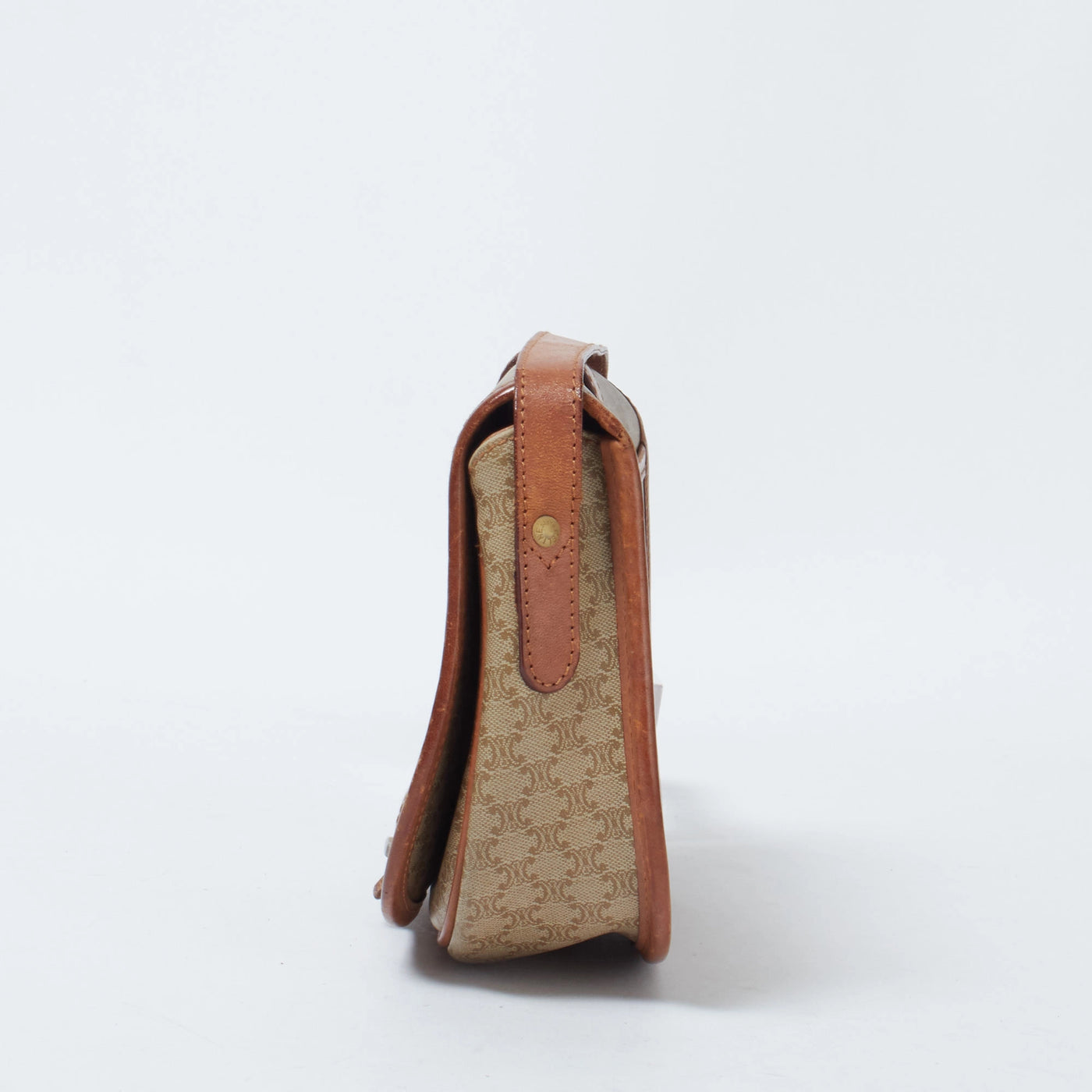 CELINE/セリーヌ】マカダム柄 PVC/レザー ベルト フルフラップ CELINE/セリーヌ】マカダム柄 PVC/レザー ベルト フルフラップ