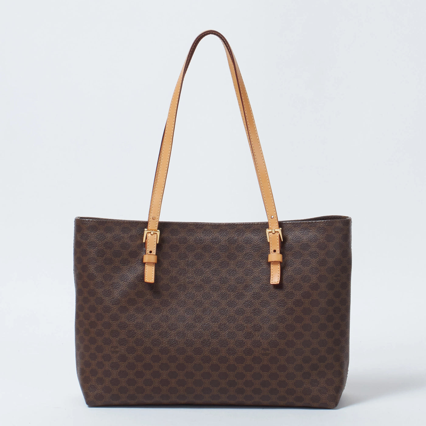 CELINE/セリーヌ】マカダム柄 トートバッグ ブラウン|ヴァルティーク CELINE/セリーヌ】マカダム柄 トートバッグ ブラウン|ヴァルティーク