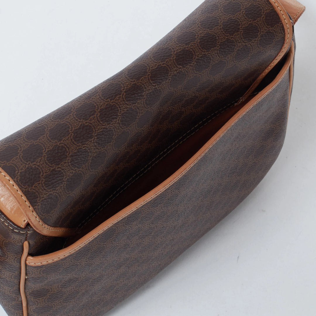 オールドセリーヌceline ショルダーバッグ マカダムPVCネイビー オールドセリーヌceline ショルダーバッグ マカダムPVCネイビー