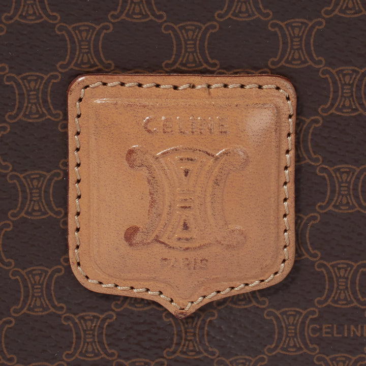 CELINE/セリーヌ】マカダム柄 PVC/レザー トリオンフロゴ フルフラップ CELINE/セリーヌ】マカダム柄 PVC/レザー トリオンフロゴ フルフラップ
