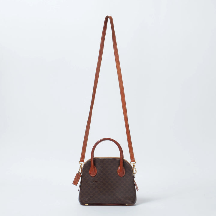 CELINE/セリーヌ】マカダム柄 ショルダーストラップ付き 2way CELINE/セリーヌ】マカダム柄 ショルダーストラップ付き 2way