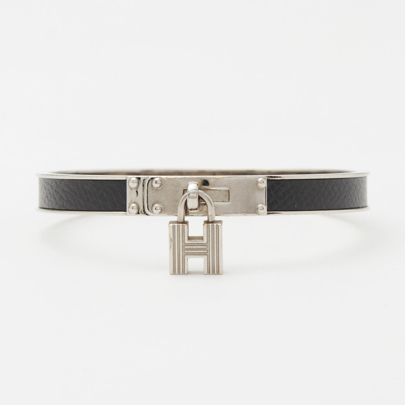 HERMES/エルメス】ケリー バングル シルバー×ブラック|ヴァルティーク HERMES/エルメス】ケリー バングル シルバー×ブラック|ヴァルティーク