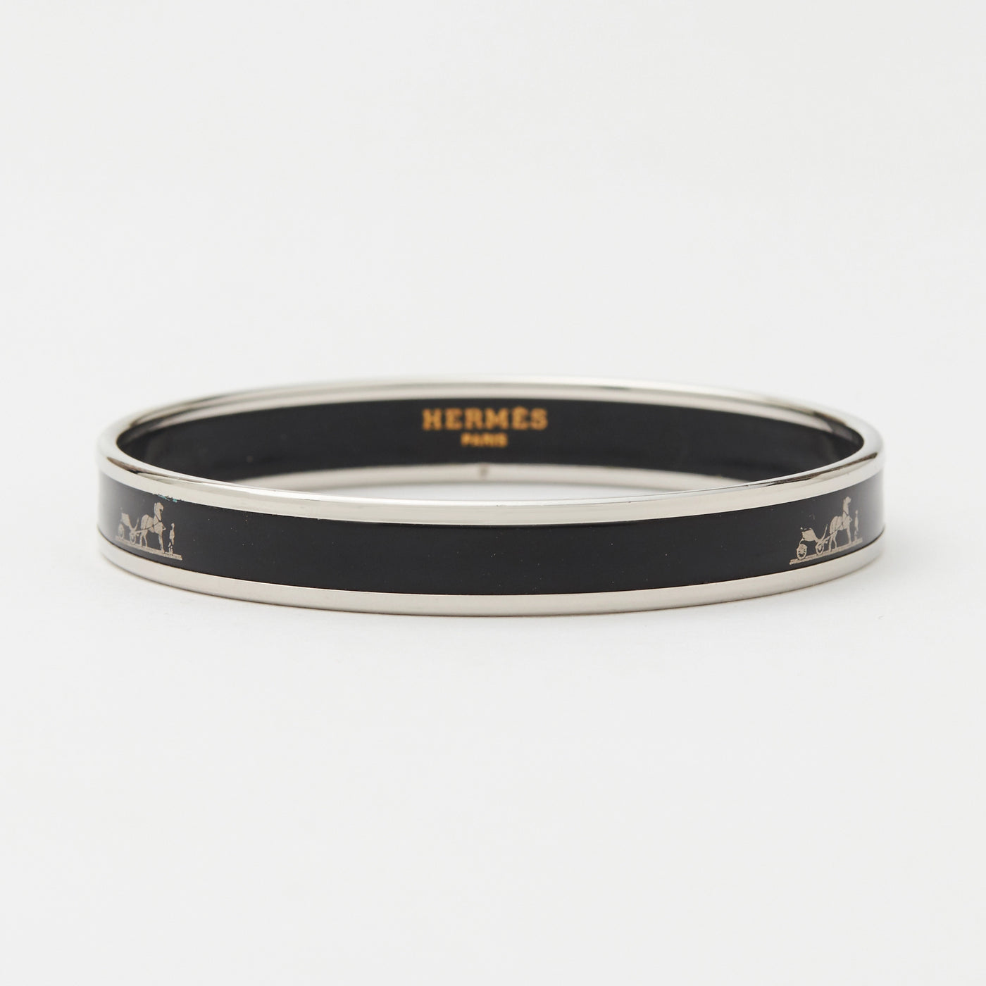 エルメスHERMESエマイユ(バングル/ブラック×シルバー) エルメスHERMESエマイユ(バングル/ブラック×シルバー)