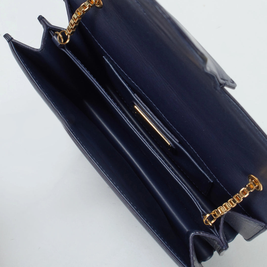 FERRAGAMO/フェラガモ】ガンチーニ ショルダーバッグ ネイビー｜ヴァル