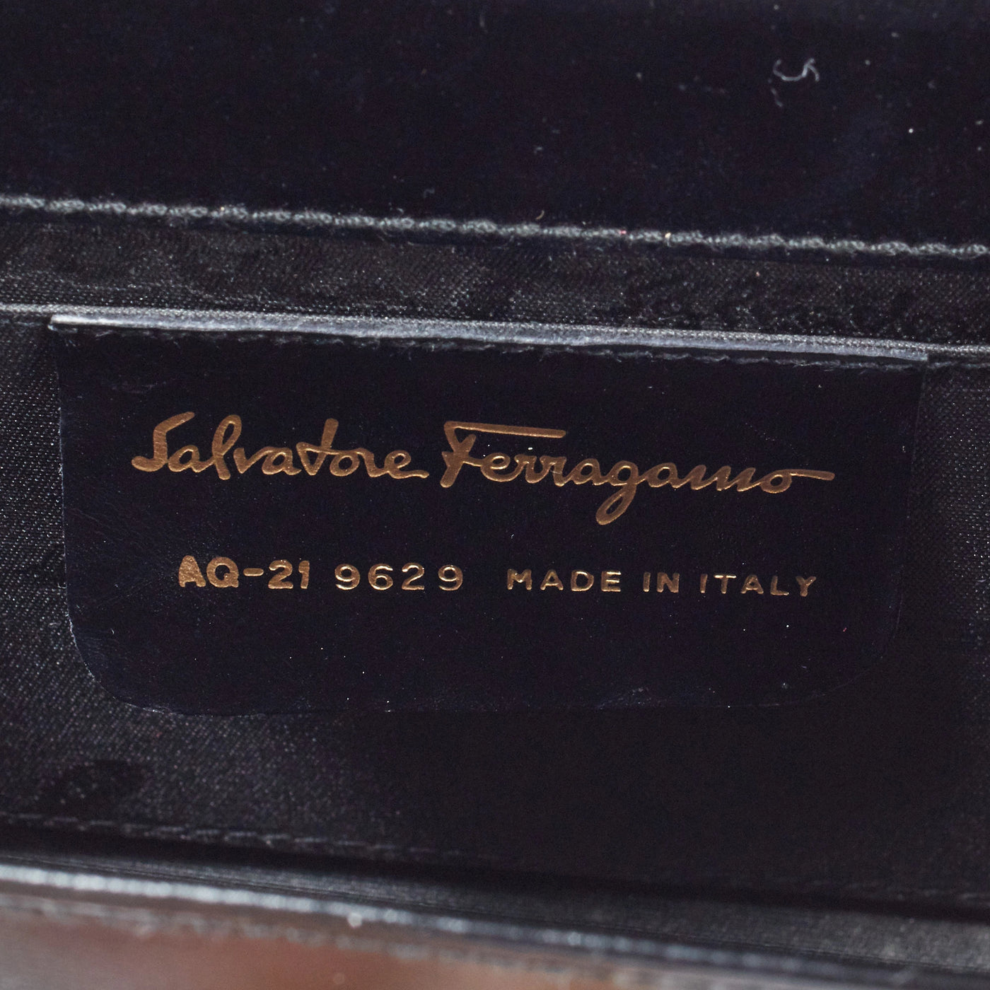 【FERRAGAMO/フェラガモ】ガンチーニ チェーンショルダーバッグ ブラック