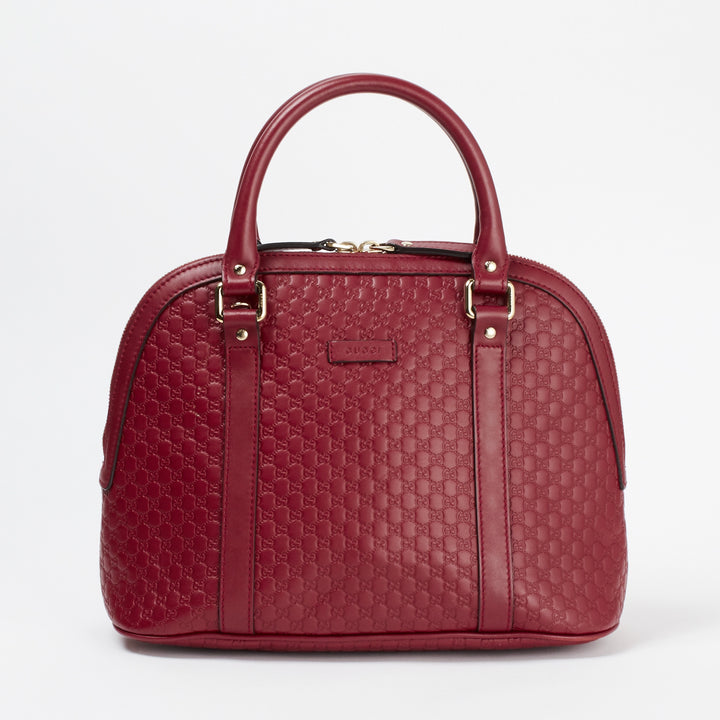 GUCCI/グッチ】マイクロGG 2way ボストンバッグ レッド|ヴァル GUCCI/グッチ】マイクロGG 2way ボストンバッグ レッド|ヴァル