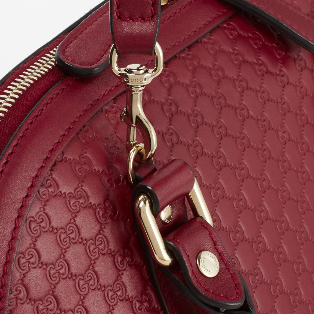 GUCCI/グッチ】マイクロGG 2way ボストンバッグ レッド|ヴァル GUCCI/グッチ】マイクロGG 2way ボストンバッグ レッド|ヴァル