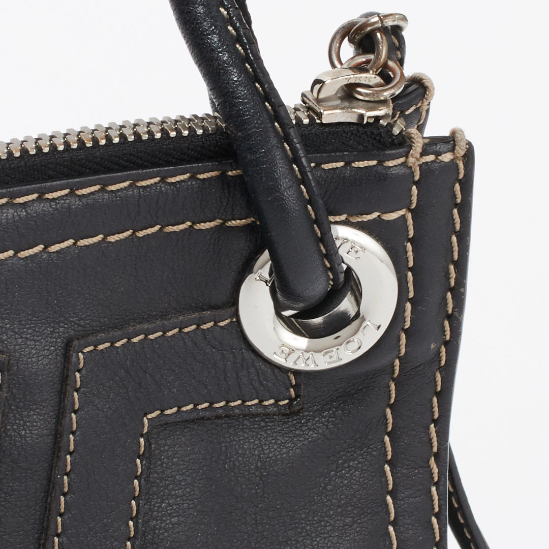 LOEWE/ロエベ】アナグラム レザー ステッチ ハンドバッグ｜ヴァル