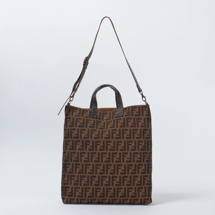 FENDI/フェンディ】ズッカ 2wayトートバッグ ストラップ付き｜ヴァル